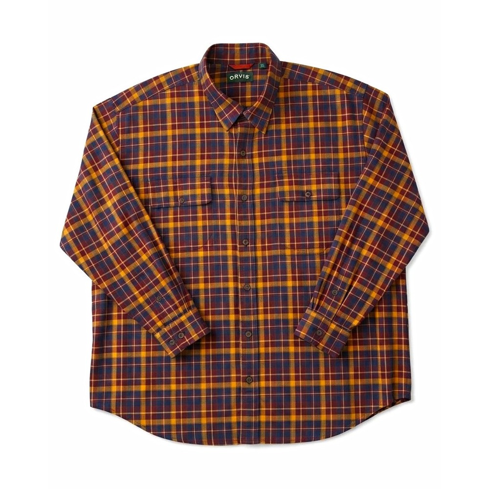 Orvis Mens XXL Plaid Outdoor Heritage Workwear Button Up Shirt Dadcore